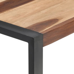 vidaXL Dining Table 120x60x75 cm Solid Wood 4