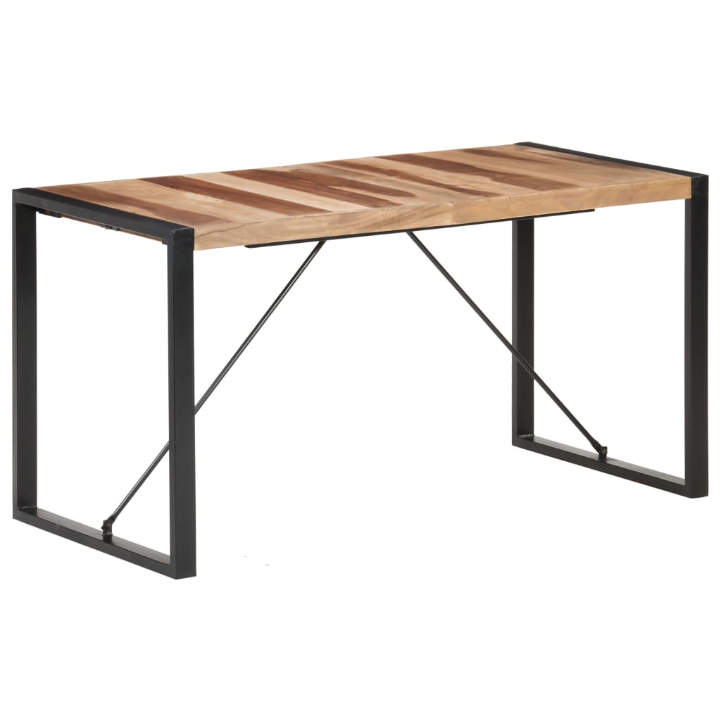 vidaXL Dining Table 140x70x75 cm Solid Wood 1