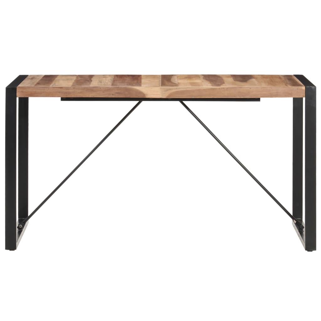vidaXL Dining Table 140x70x75 cm Solid Wood 2