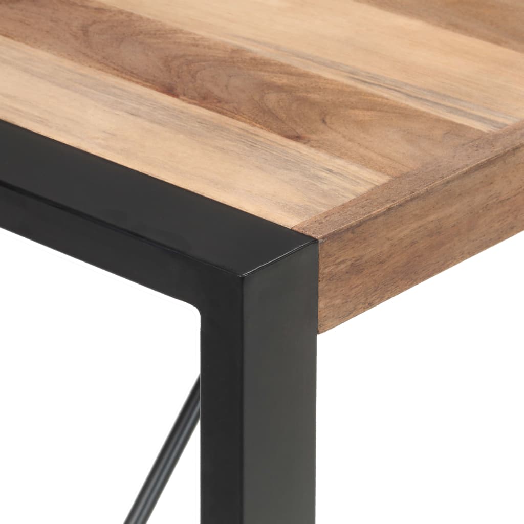 vidaXL Dining Table 140x70x75 cm Solid Wood 4