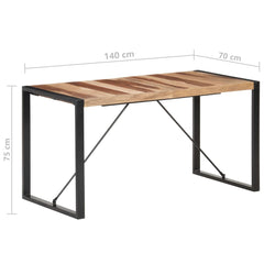vidaXL Dining Table 140x70x75 cm Solid Wood 6