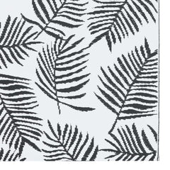 vidaXL Outdoor Carpet | White and Black | Polypropylene | Medium 5