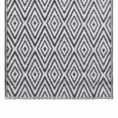 vidaXL Outdoor Carpet | White and Black | Polypropylene | 160x230 cm | Pattern 4