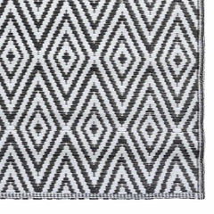 vidaXL Outdoor Carpet | White and Black | Polypropylene | 160x230 cm | Pattern 5