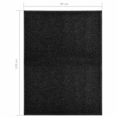 vidaXL Door Mat | Black | Polyamide with PVC backing | 90x120 cm | Doormat 6