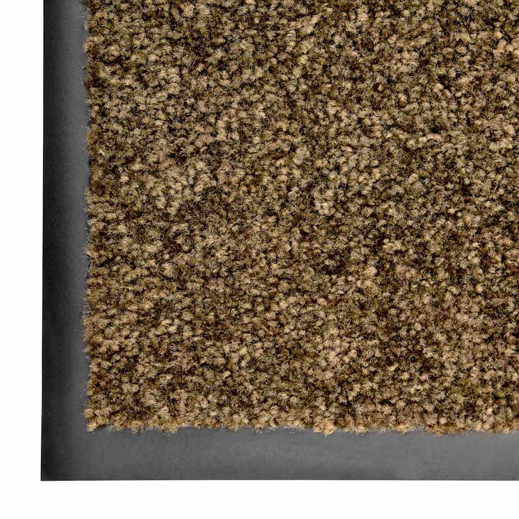 vidaXL Door Mat | Brown | Polyamide, PVC | Medium | Non-slip | Door Mat 5