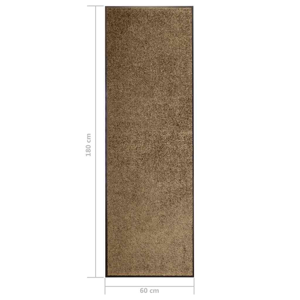vidaXL Door Mat | Brown | Polyamide, PVC | Medium | Non-slip | Door Mat 6