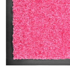 vidaXL Doormat Washable Pink 90x120 cm 3