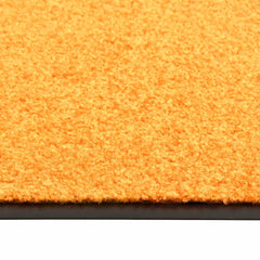 vidaXL Door Mat | Orange | 100% Polyamide, Non-slip PVC | 60 x 90 cm | Non-slip 3
