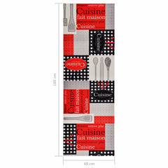 vidaXL Kitchen Floor Mat | Multicolour | Polyamide, Latex | 60x180 cm 6