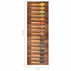 vidaXL Kitchen Floor Mat | Multicolour | Polyamide, Latex | 180 x 60 cm 6