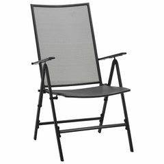 Mesh Folding Chairs Steel Anthracite 4