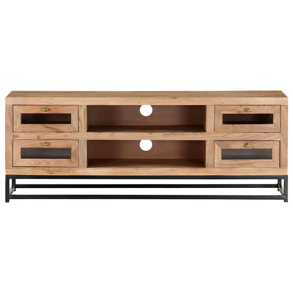 323503 vidaXL TV Cabinet 110x30x40 cm Solid Acacia Wood 2