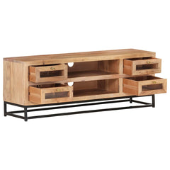 323503 vidaXL TV Cabinet 110x30x40 cm Solid Acacia Wood 3