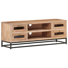 323503 vidaXL TV Cabinet 110x30x40 cm Solid Acacia Wood 4