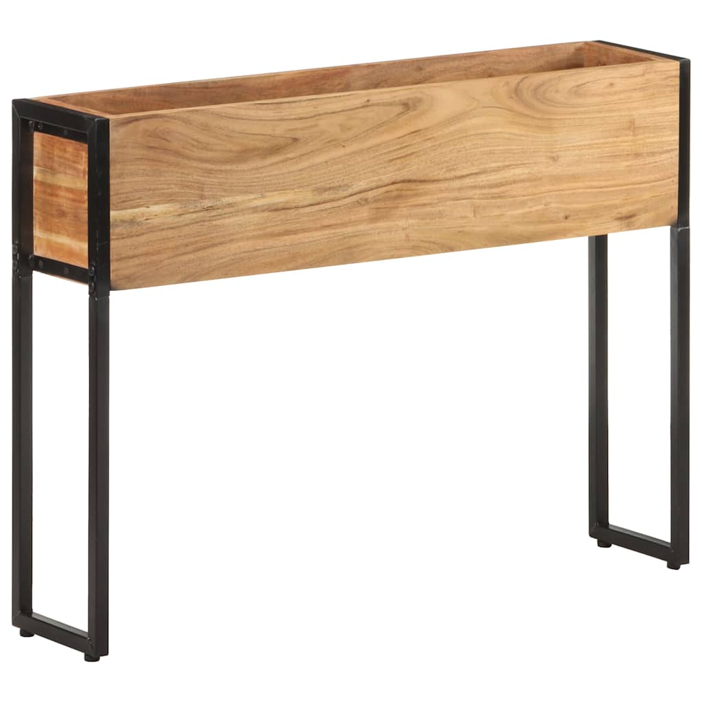 Planter 90 x 20 x 68 cm Solid acacia wood
