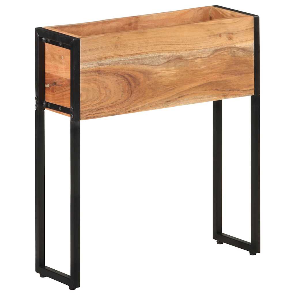 Planter 60 x 20 x 68 cm Solid acacia wood