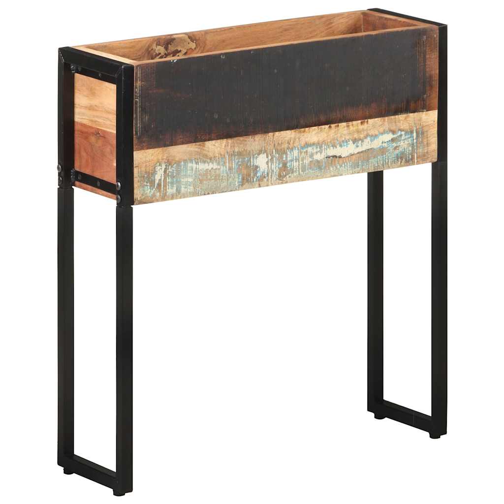 Planter 60 x 20 x 68 cm Solid reclaimed wood