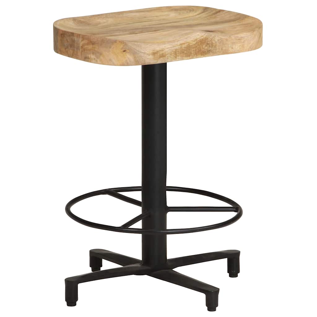 Bar Stools 2 pcs Solid Mango Wood 52 cm