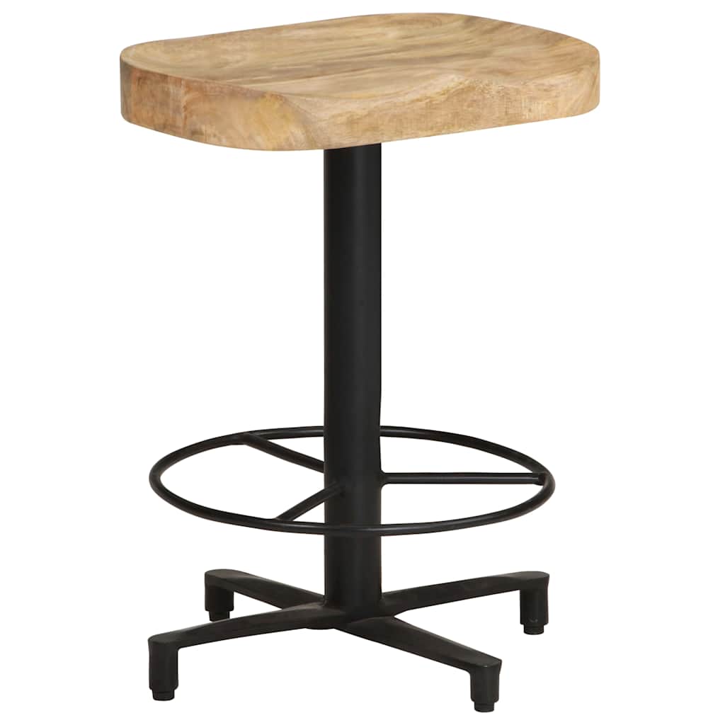 Bar Stools 2 pcs Solid Mango Wood 52 cm