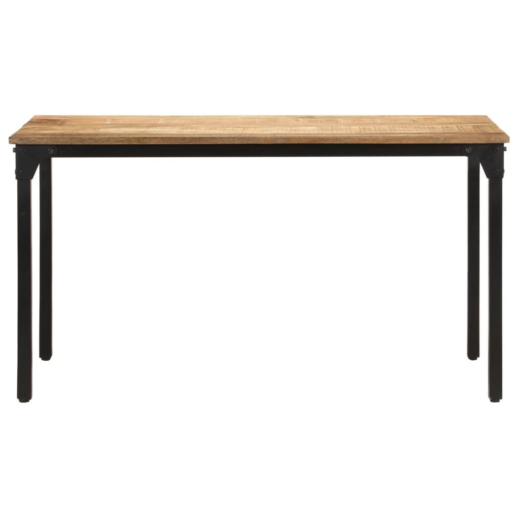 vidaXL Dining Table 140x70x76 cm Rough Mango Wood 2
