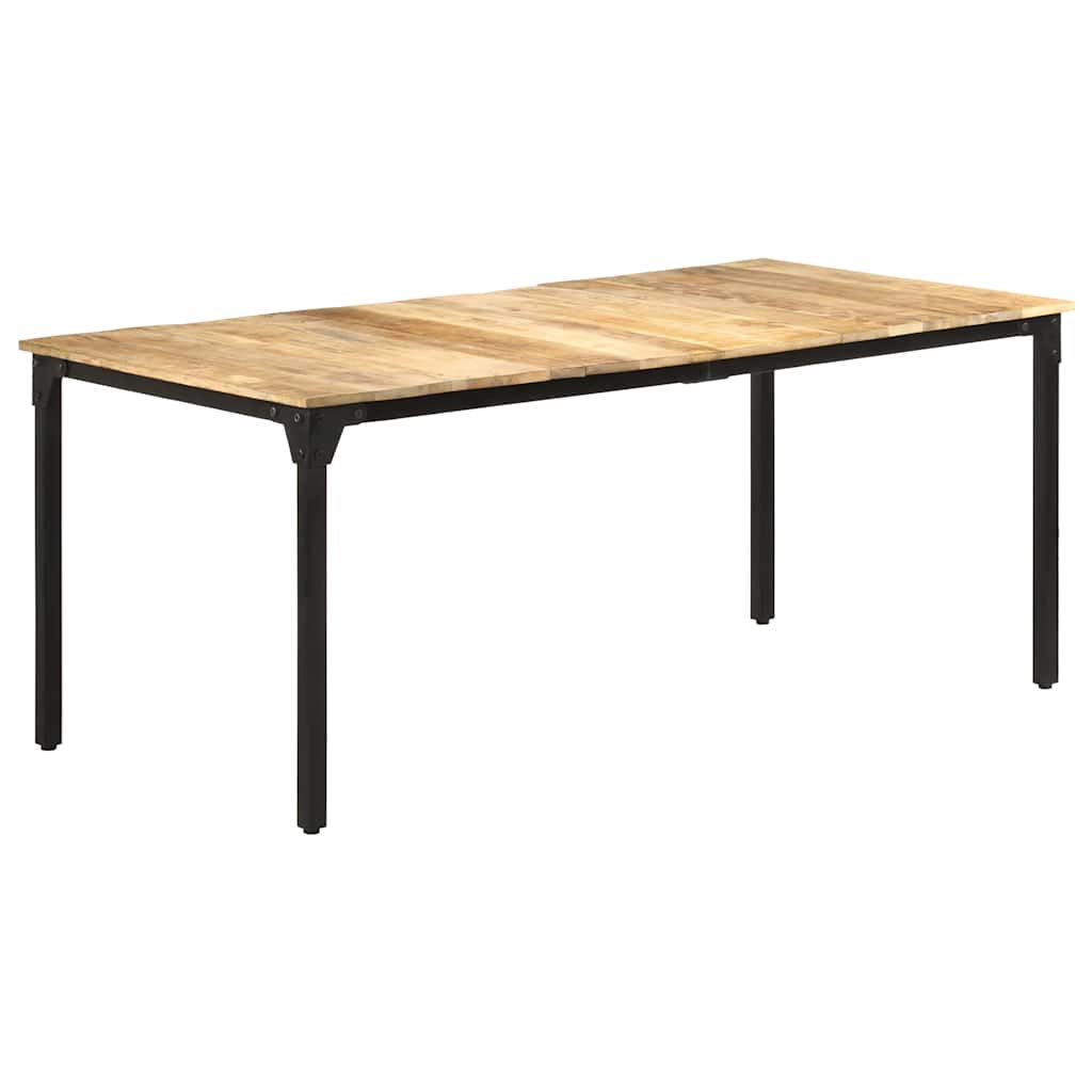 vidaXL Dining Table 180x90x76 cm Rough Mango Wood 1