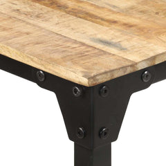 vidaXL Dining Table 180x90x76 cm Rough Mango Wood 4