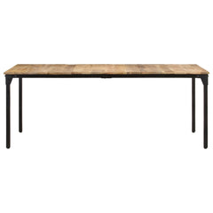 vidaXL Dining Table 200x100x76 cm Rough Mango Wood 2