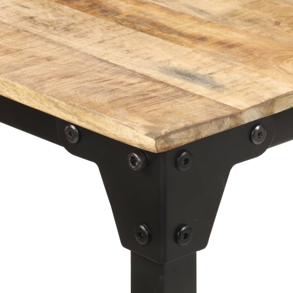 vidaXL Dining Table 200x100x76 cm Rough Mango Wood 4