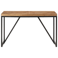 vidaXL Dining Table 120x60x76 cm Solid Acacia and Mango Wood 2