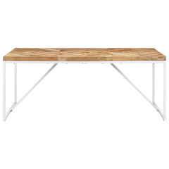vidaXL Dining Table 180x90x76 cm Solid Acacia and Mango Wood 2