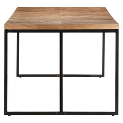 vidaXL Dining Table 200x90x76 cm Solid Acacia and Mango Wood 5
