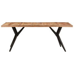 vidaXL Dining Table 200x90x76 cm Solid Acacia Wood 2