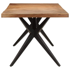 vidaXL Dining Table 200x90x76 cm Solid Acacia Wood 3