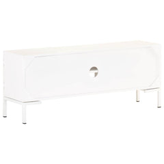 vidaXL TV Cabinet | White | Solid mango wood, powder-coated steel | Medium 5