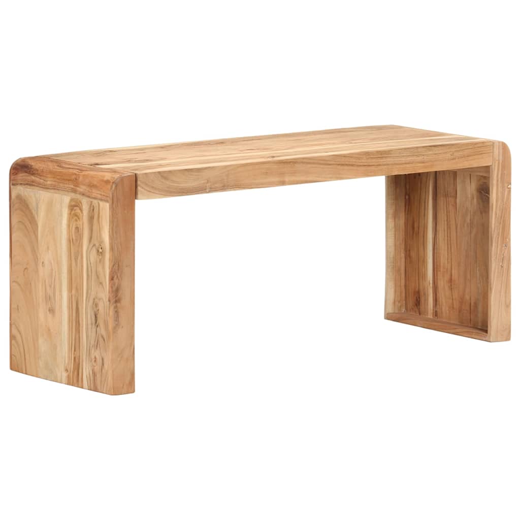 Bench Solid Acacia Wood 110 cm 46 cm 38 cm