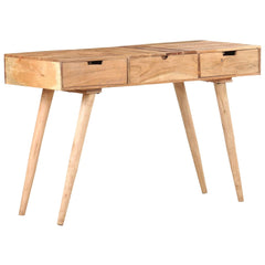 vidaXL Dressing Table with Mirror 112x45x76 cm Solid Acacia Wood 2