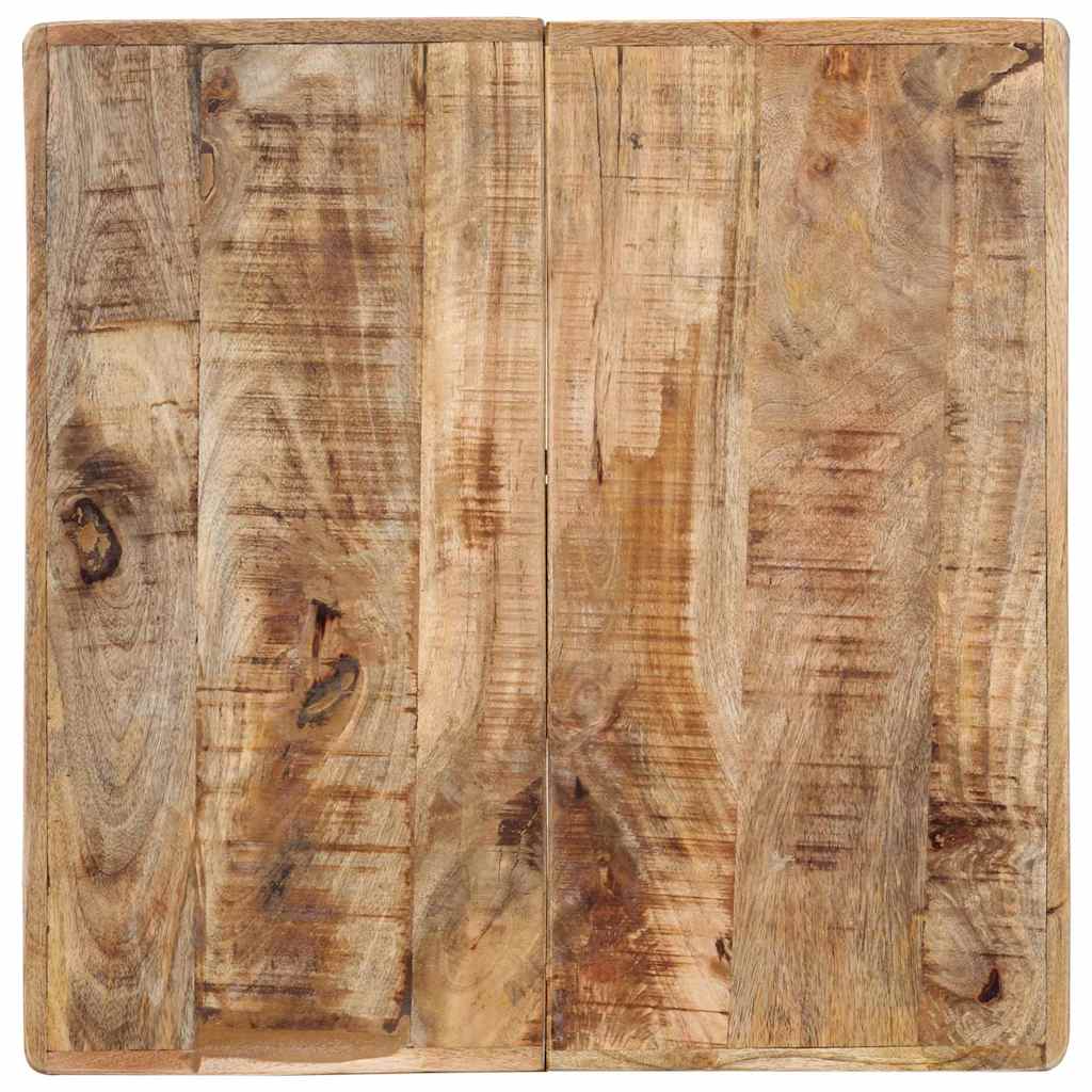 321084 vidaXL Bistro Table 60x60x77 cm Rough Mango Wood 6