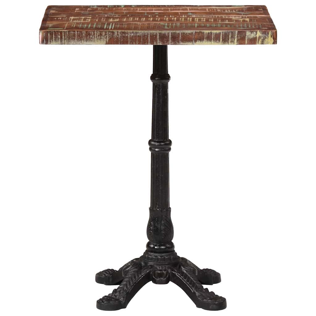 321086 vidaXL Bistro Table 60x60x76 cm Solid Reclaimed Wood 4