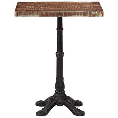 321086 vidaXL Bistro Table 60x60x76 cm Solid Reclaimed Wood 4