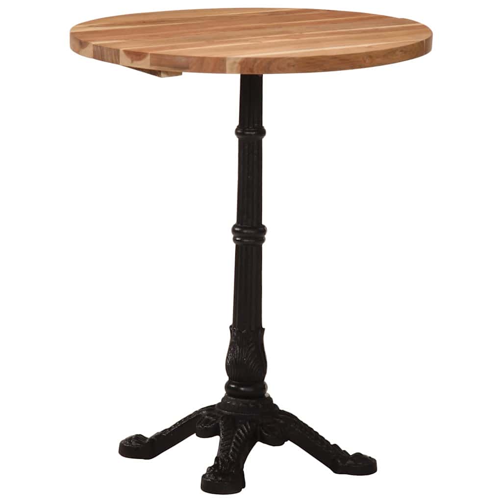321088 vidaXL Bistro Table Ø60x76 cm Solid Acacia Wood 1