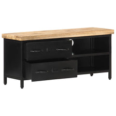 320662 vidaXL TV Cabinet 90x30x41 cm Rough Mango Wood 2