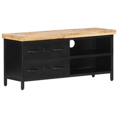 320662 vidaXL TV Cabinet 90x30x41 cm Rough Mango Wood 4