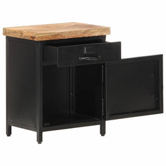 320664 vidaXL Bedside Cabinet 40x30x52 cm Rough Mango Wood 3