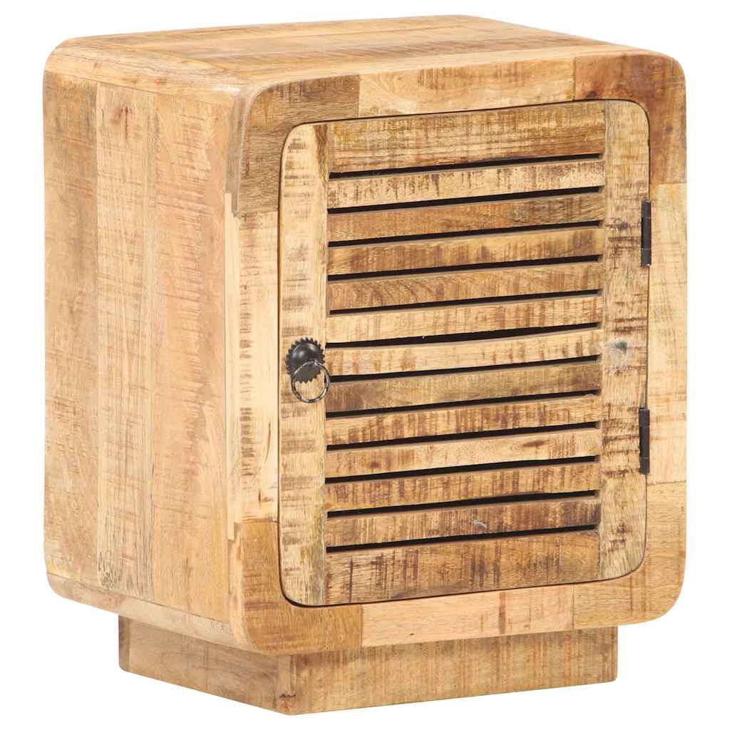 320462 vidaXL Bedside Cabinet 40x30x50 cm Rough Mango Wood 2