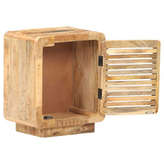 320462 vidaXL Bedside Cabinet 40x30x50 cm Rough Mango Wood 3