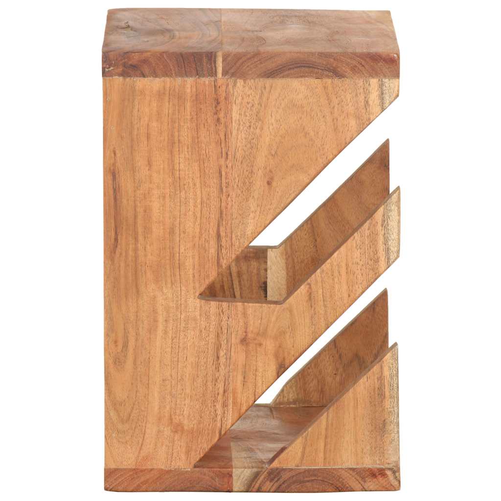 vidaXL Wall Mounted Skateboard Holder 25x20x30 cm Solid Acacia Wood 3