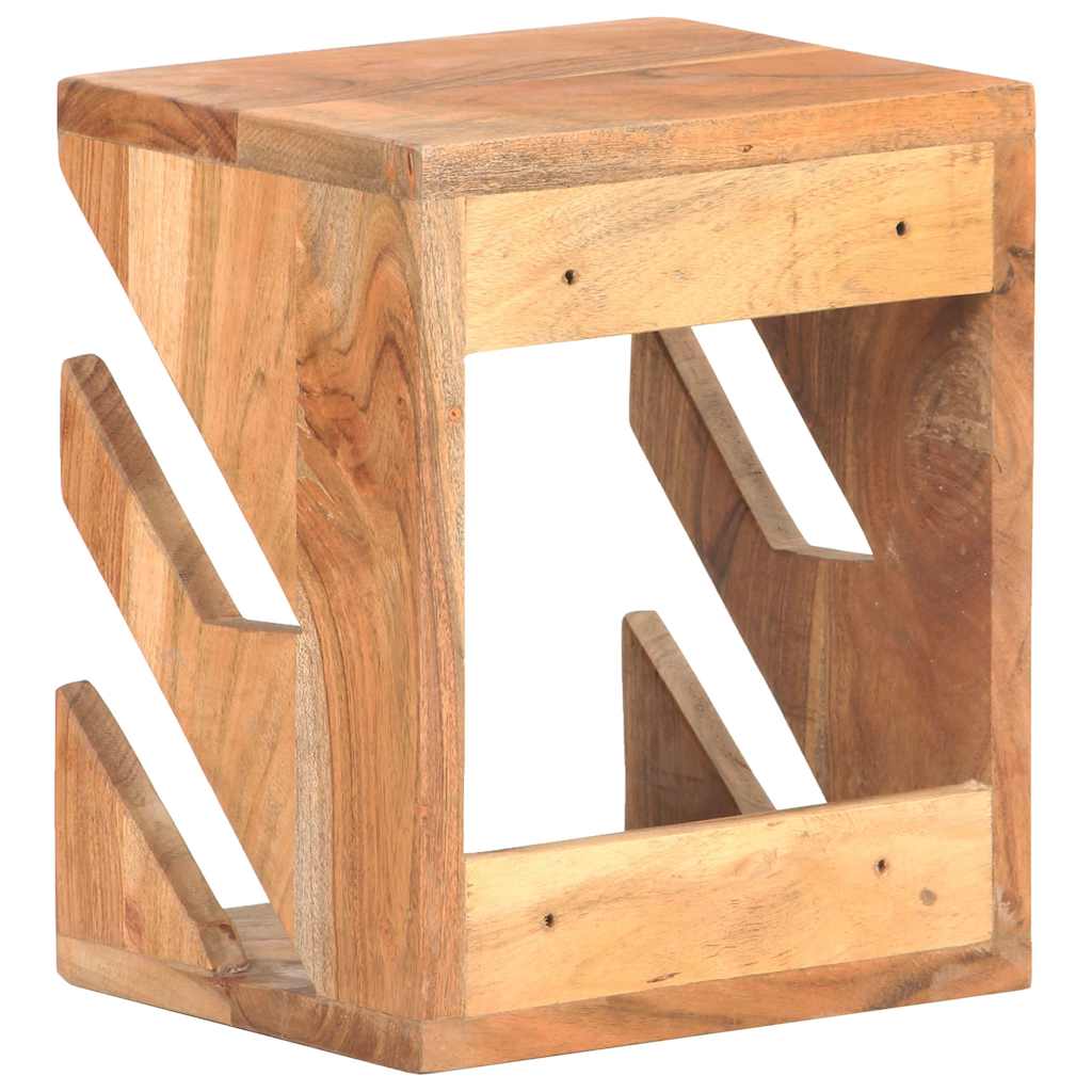vidaXL Wall Mounted Skateboard Holder 25x20x30 cm Solid Acacia Wood 4