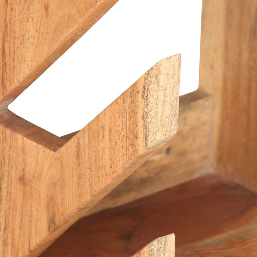 vidaXL Wall Mounted Skateboard Holder 25x20x30 cm Solid Acacia Wood 6