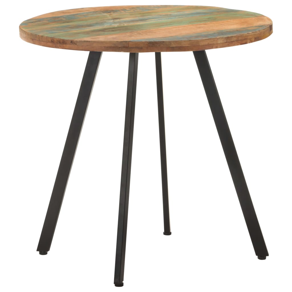 vidaXL Dining Table 80 cm Solid Reclaimed Wood 6